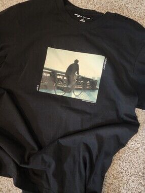 🌅Uniqlo PEACE FOR ALL Koji Yakusho T-Shirt Perfect Days Movie Quote XL Y2K UT